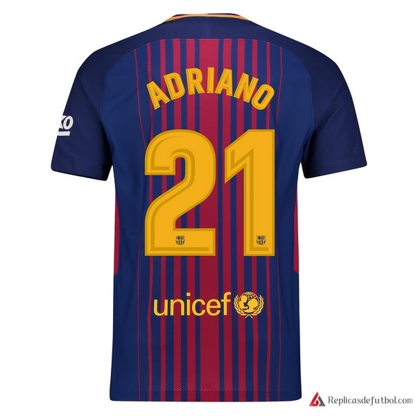 Camiseta Barcelona Primera equipación Adriano 2017-2018